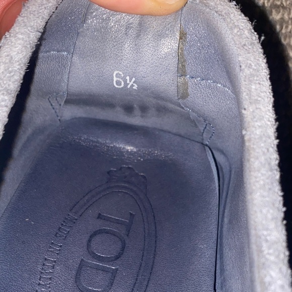 TODS Men’s Suede Loafers - Light Blue - Picture 10 of 12